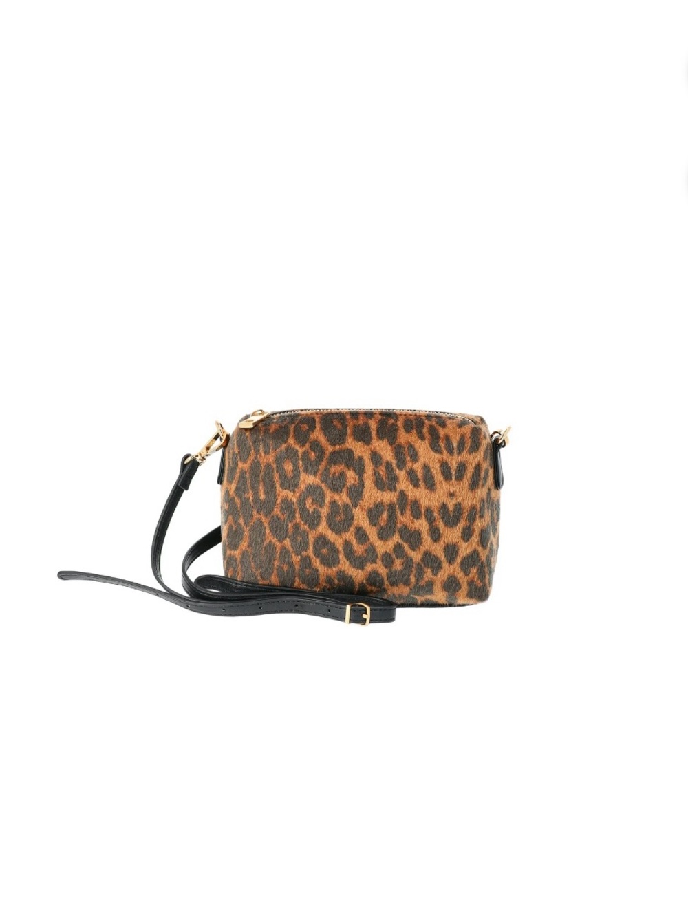 Time and Tru Leopard Print Crossbody with Black Strap